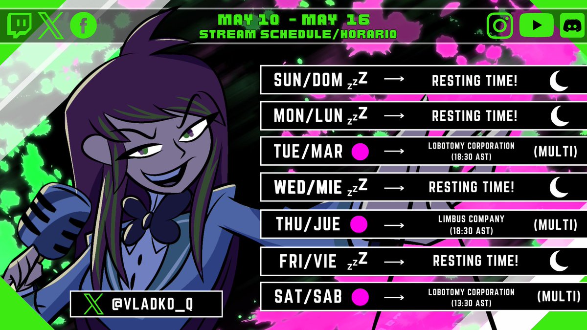 microphona_sing's tweet photo. [📢SCHEDULE📢]

It's been a while but let's go! I'm obsessed hah~

Beautiful cover art for last month's cover by @vladko_Q

🎤Clips &amp; Memes: #MicroXD
💜Live: #MicroLive 
🎤Art: #MicroPaint 
💜NSFW:#MicroHard 
🎤Fan Name: #LilHertz

#VtuberEN #VtuberES 🎤 https://t.co/fxY1JUpTdl