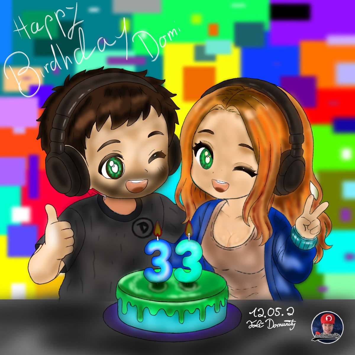 domunityfanarts's tweet photo. Domtendo alles Gute zum Geburtstag passend zum Geburtstags Stream ein fanart für dich. Hoffe das Spiel lässt uns ein tollen Stream genießen. Schaffen wir die 5000 likes ? #domtendo #geburtstag https://t.co/1S3HAo1zfA