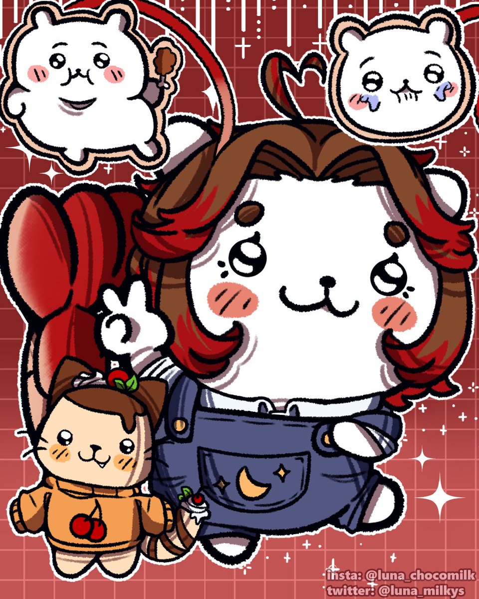 luna_milkys's tweet photo. ❤️✨️LUNAKAWA✨️❤️
-
Aqui mi parte de la collab con mi amiwitosss de chiikawa!!! Ame el resultado final jejej!! Tambien estan los demas dibujitos de mis amigos recomiendo que vayan a verlos y los sigan!!! Estan HERMOSOS🗣✨️❤️
-
#chiikawa https://t.co/nb3N0MLkRh
