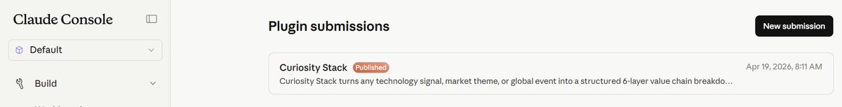 Finstor85's tweet photo. Curiosity Stack CoWork plugin got approved by Anthropic &amp; is picked up for the latest PR merge. Awaiting the release &amp; we will be live. @CuriosityStac https://t.co/hTMQvrQyaX