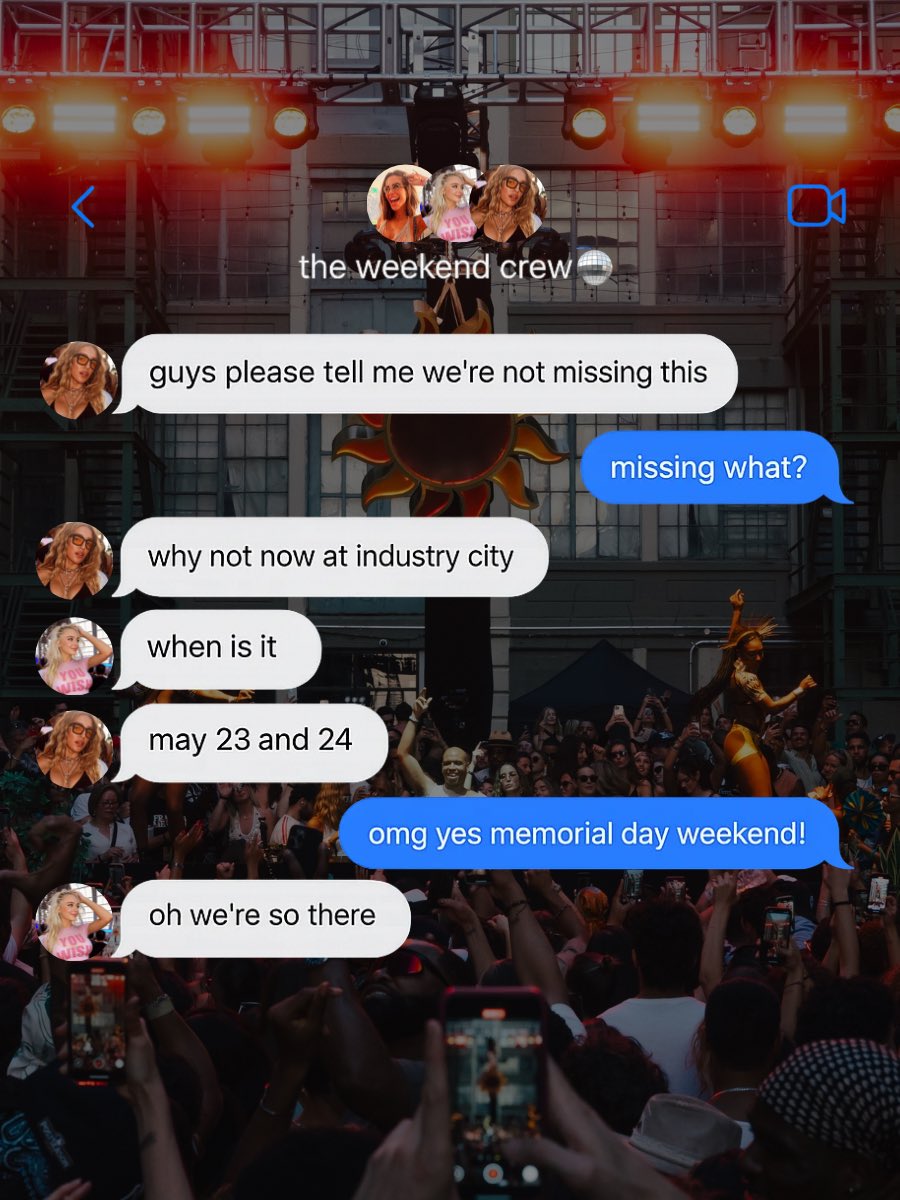 whynotnowfest's tweet photo. the group chat has spoken 👀

the moment is now → https://t.co/BMoyPcrMQo 🎟️ https://t.co/6c2iLkmqcg