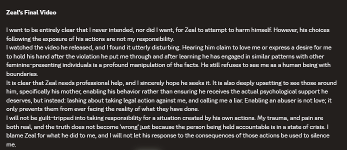 Pand3m0nium30's tweet photo. This is ren's response in twitter. I will be making a thread in repliesand debunk this absolute shit of a claim by yours truly, @NoLongerNull. Seeing the lies here makes me disgusted and this has less attention so I had to make a response to remind people about this announcement. https://t.co/rSoDaTvi9L