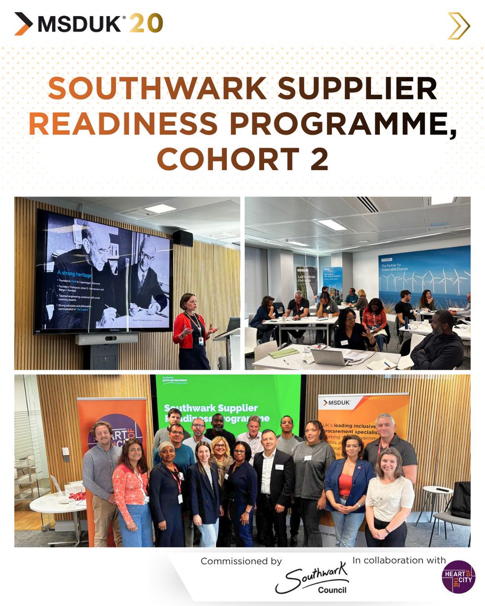 msd_uk's tweet photo. Recent #MSDUK programme highlights:

🔶 MBM marked its 3 Year Anniversary Reunion
🔶 Southwark Supplier Readiness Cohort 2 supported 39 SMEs
🔶 Pathway to High Growth strengthened pitching and B2B readiness

Join future programmes. See the thread for links. 👇 https://t.co/xaXEn4qcpd