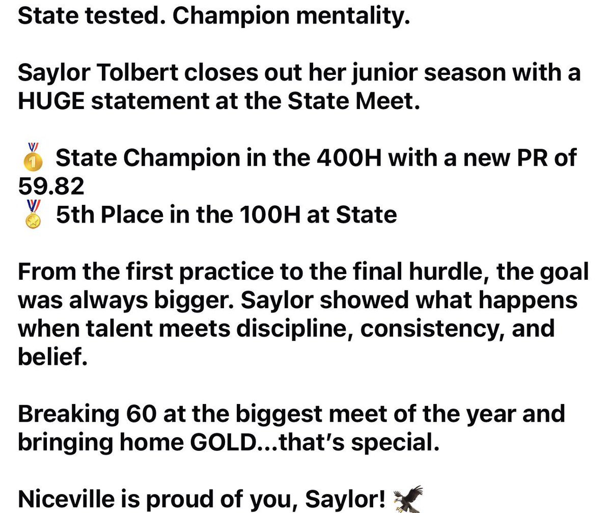 Niceville Track & Field tweet media
