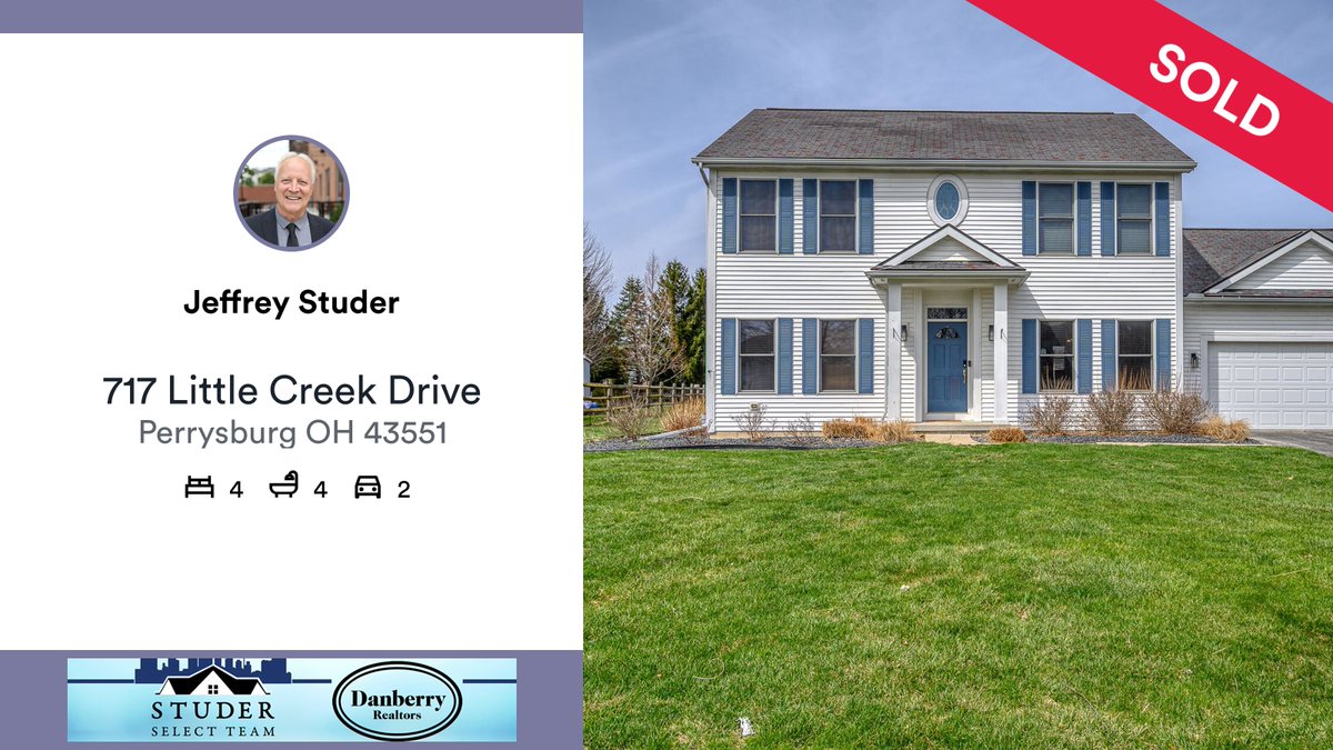 JstuderStuder's tweet photo. 🛌 4 🛀 4 🚘 2
📍 717 Little Creek Drive, Perrysburg, OH, 43551

My latest sale on RateMyAgent.
SAL 2013000484
https://t.co/NYC4ElwAMv

...
#ratemyagent #realestate #The_Danberry717 Little Creek Drive_Co https://t.co/7pgCQ4qtiZ