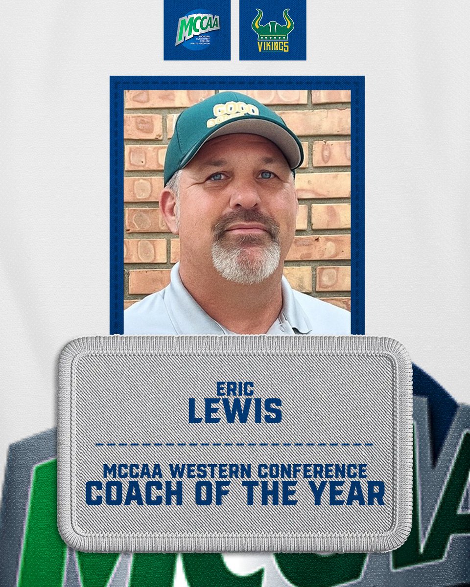 mccaa1926's tweet photo. MCCAA Softball Awards 🥎🏅

Western Conference - Coach of the Year
Eric Lewis - @GlenOaksVikings https://t.co/rX2sf8JrWI