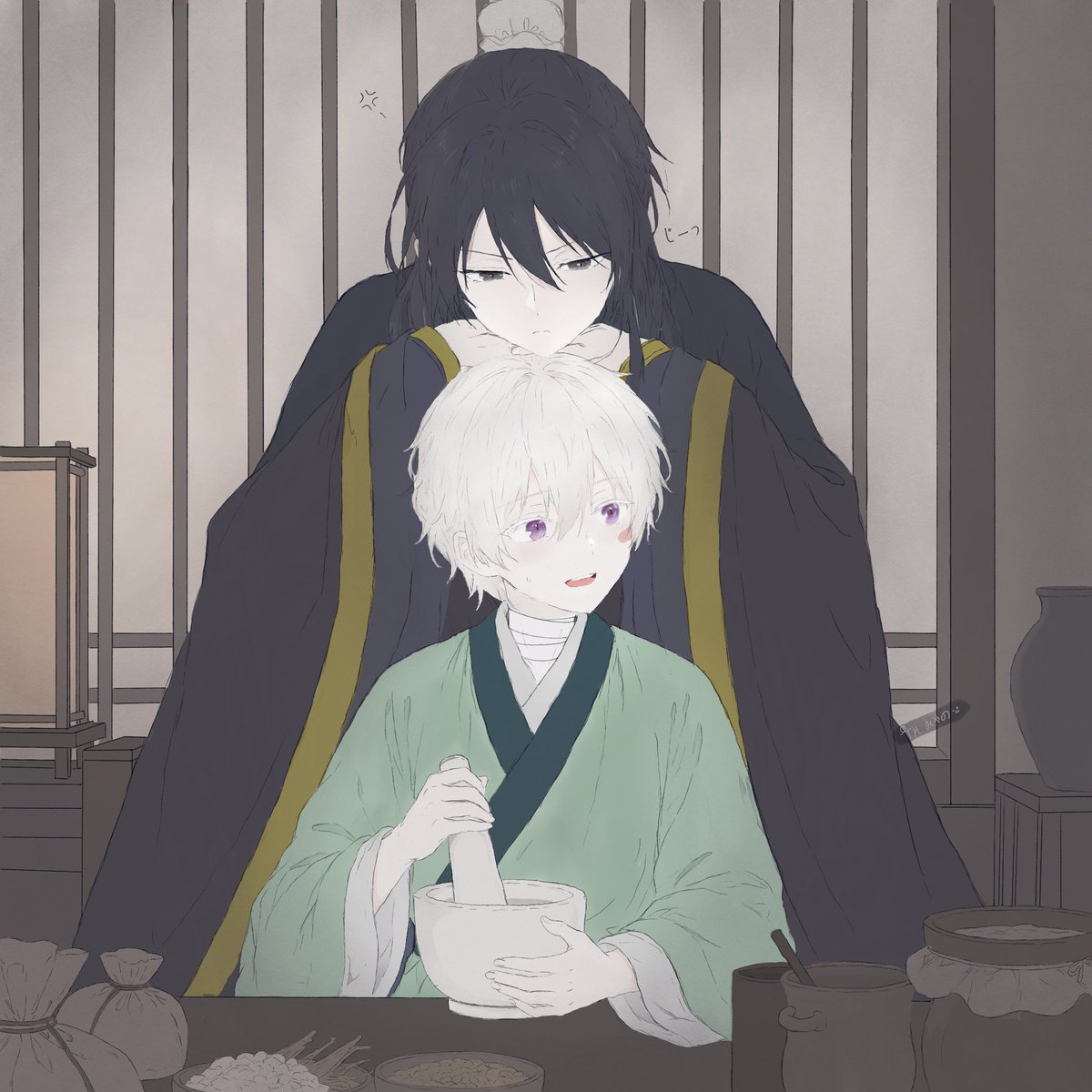 miyano693880's tweet photo. #NO6創作タグ /NO.6 薬屋パロ https://t.co/Jqvkp7jSoY