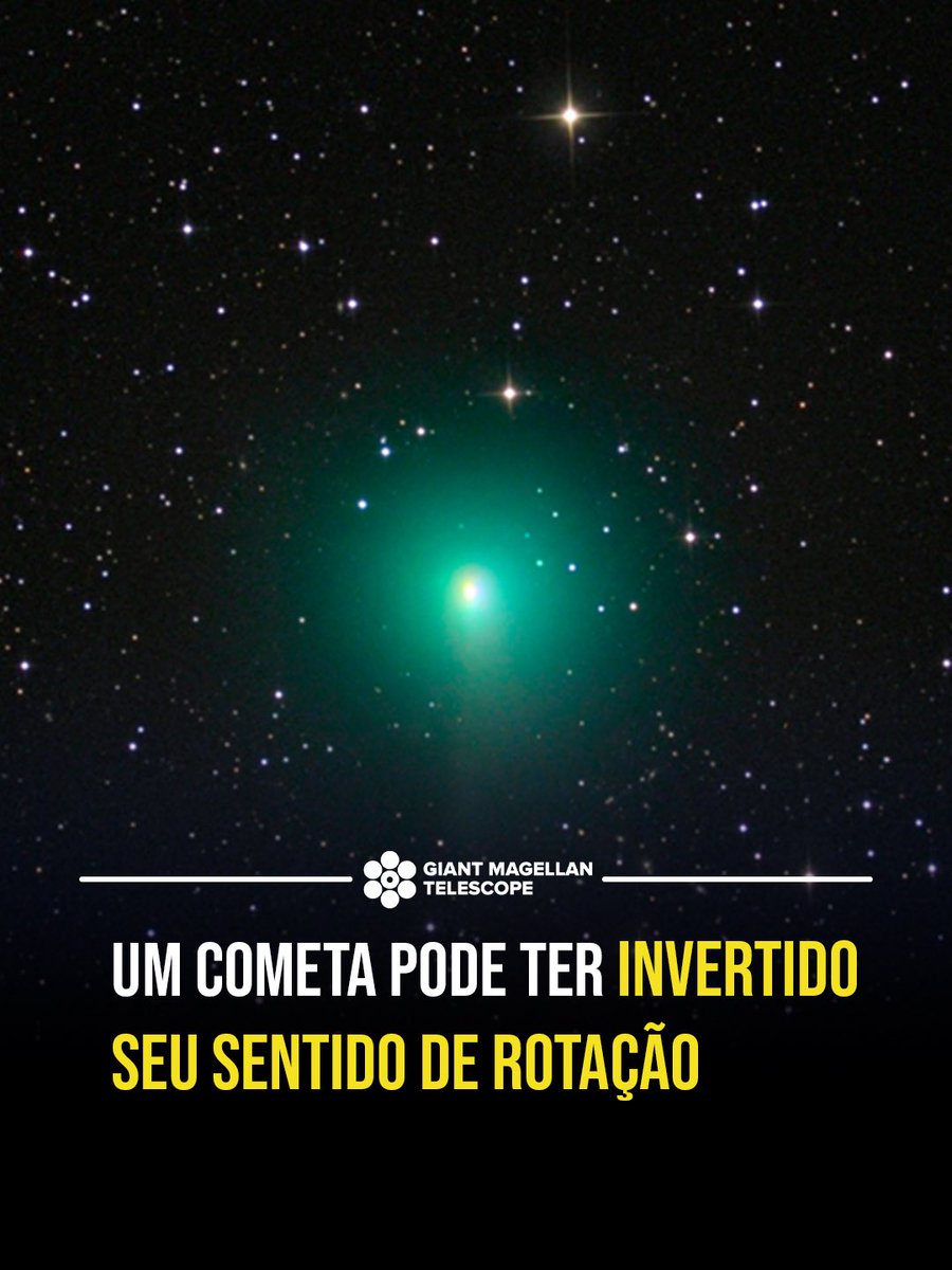 GMT_Brasil's tweet photo. Você sabia que um cometa pode ter invertido o seu sentido de rotação? 
👉 As informações são do artigo ‘Reversal of Spin: Comet 41P/Tuttle-Giacobini-Kresak’, publicado pela revista The Astronomical Journal, na edição de abril de 2026.

🧵 Saiba mais na thread: https://t.co/rMVzxjEU39