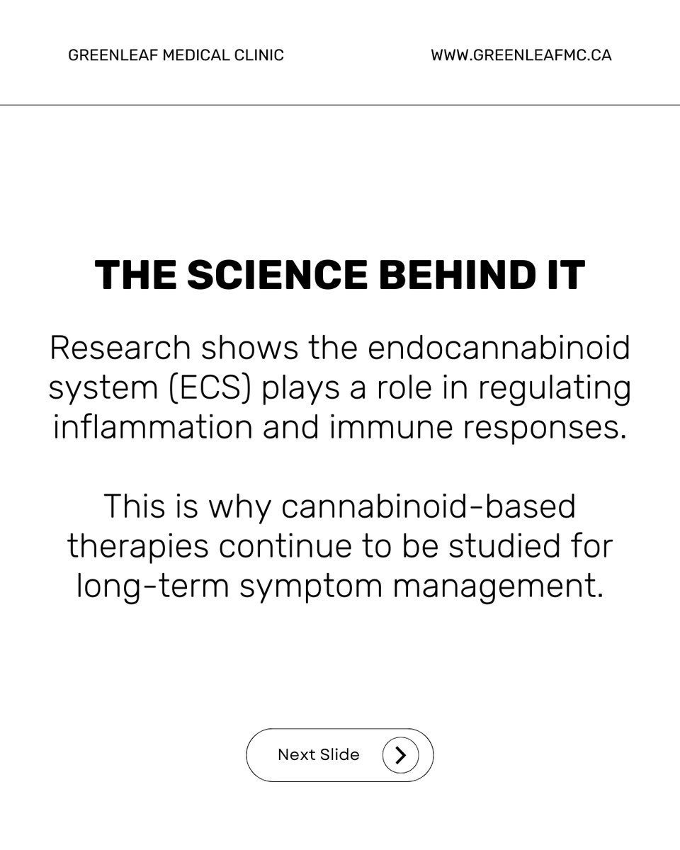 GreenleafMed's tweet photo. 🔥 Chronic inflammation can affect pain, sleep, mobility &amp; quality of life.

For some patients, medical cannabis may help support symptom management as part of a personalized care plan. 🩺

🔗 https://t.co/mZFZDsNLLO

#MedicalCannabis #Inflammation #ChronicPain https://t.co/30xLMy89ct