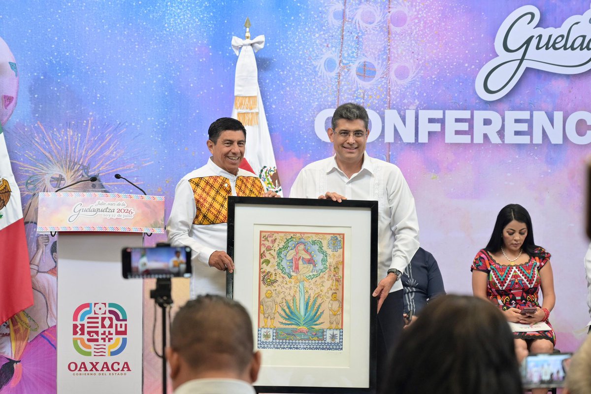 salomonj's tweet photo. ¡Con mucha emoción y alegría les presentamos la #Guelaguetza2026 y todo lo que hemos planeado para ustedes! 🙌🏽

Este julio disfrutaremos de convites, expoferias gastronómicas, calendas culturales y de nuestro tradicional #LunesDelCerro y su Octava, para celebrar juntas y juntos la grandeza del #CorazónCulturalDeMéxico.

Vayan apartando las fechas y prepárense para vivir nuestra máxima fiesta. 🎉
