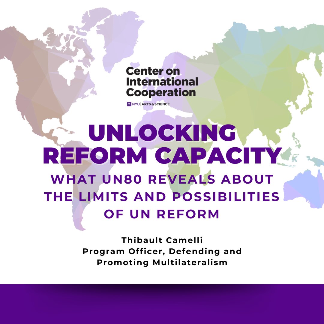 NYU Center on International Cooperation (CIC) tweet media