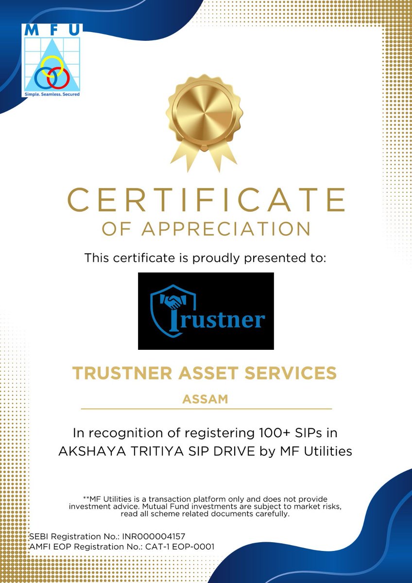 MF Utilities (Regn. No. INR000004157) tweet media