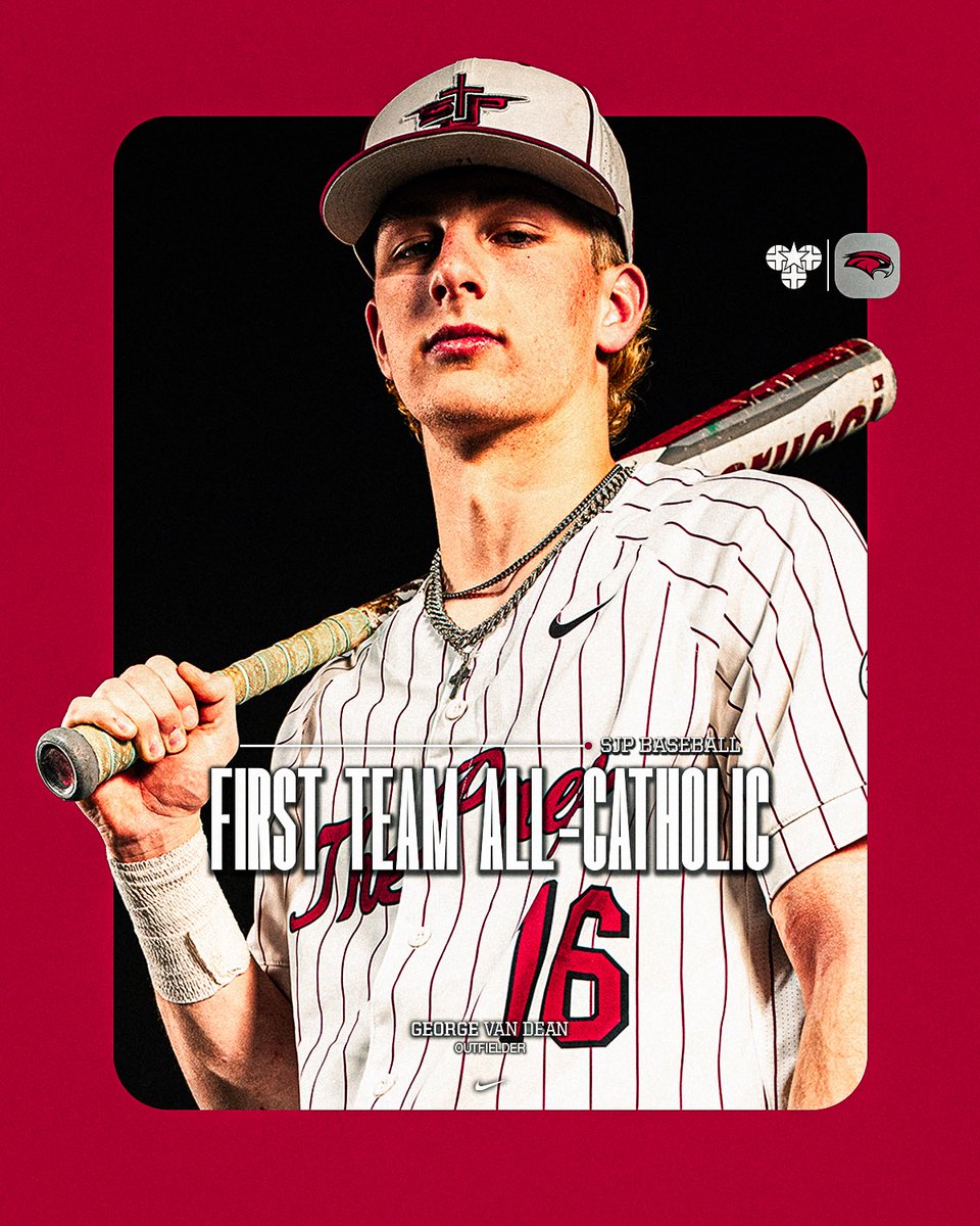 SJPrepBaseball's tweet photo. Congratulations to our 2026 All-Catholic Selections! #GoPrep 

1st Team
-George Van Dean
-Chris Grasso

2nd
-Mihretu Rupertus 
-Emilio Iannaccone https://t.co/C5MDHWCr9N