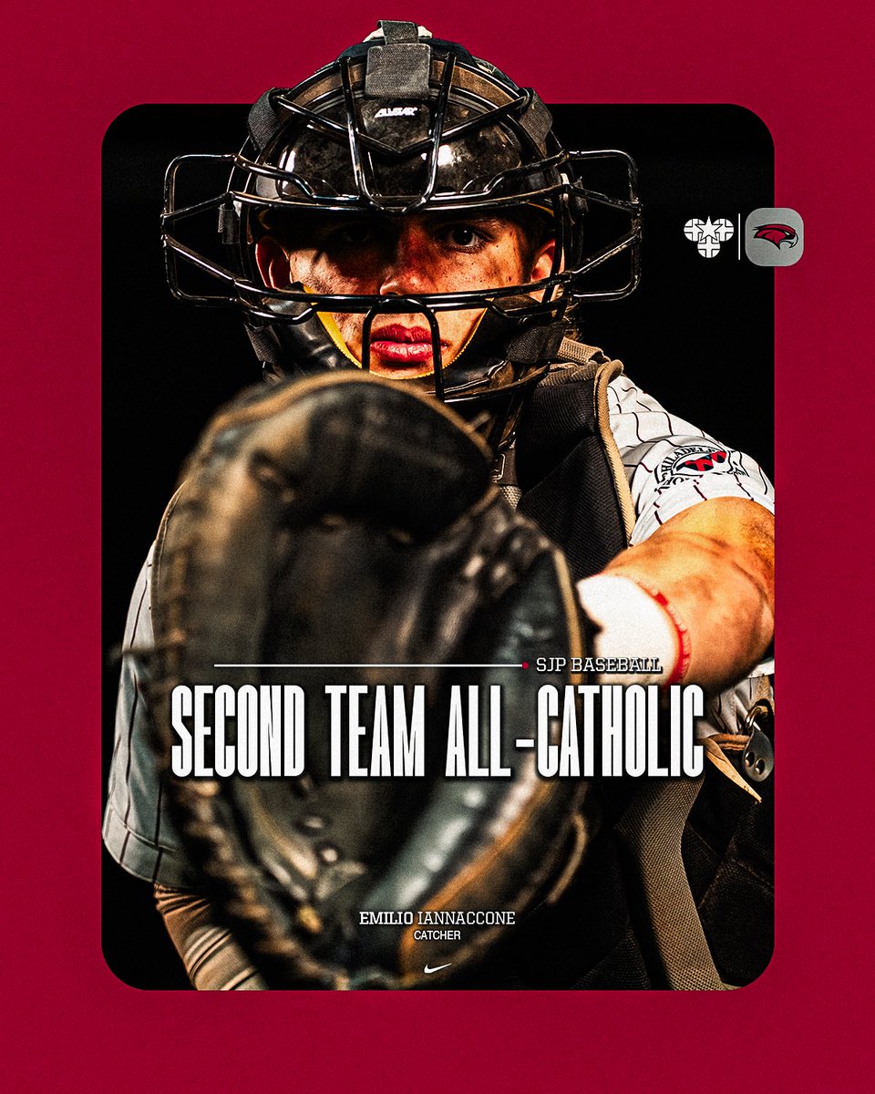 SJPrepBaseball's tweet photo. Congratulations to our 2026 All-Catholic Selections! #GoPrep 

1st Team
-George Van Dean
-Chris Grasso

2nd
-Mihretu Rupertus 
-Emilio Iannaccone https://t.co/C5MDHWCr9N