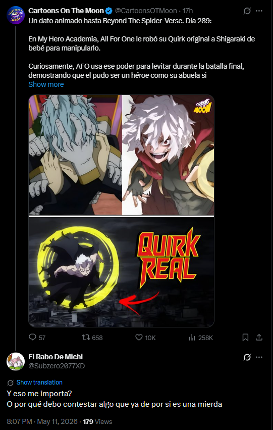 MHA Hater Out Of Context tweet media