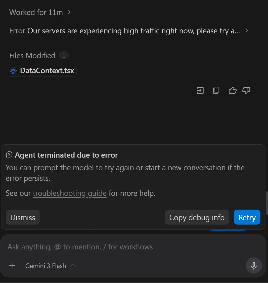 Chasa_____'s tweet photo. All day struggling with this @antigravity @OfficialLoganK @kevinhou22 @sundarpichai it's frustrating. Just in the middle of the task, break the code! https://t.co/JkcRuvOjT6
