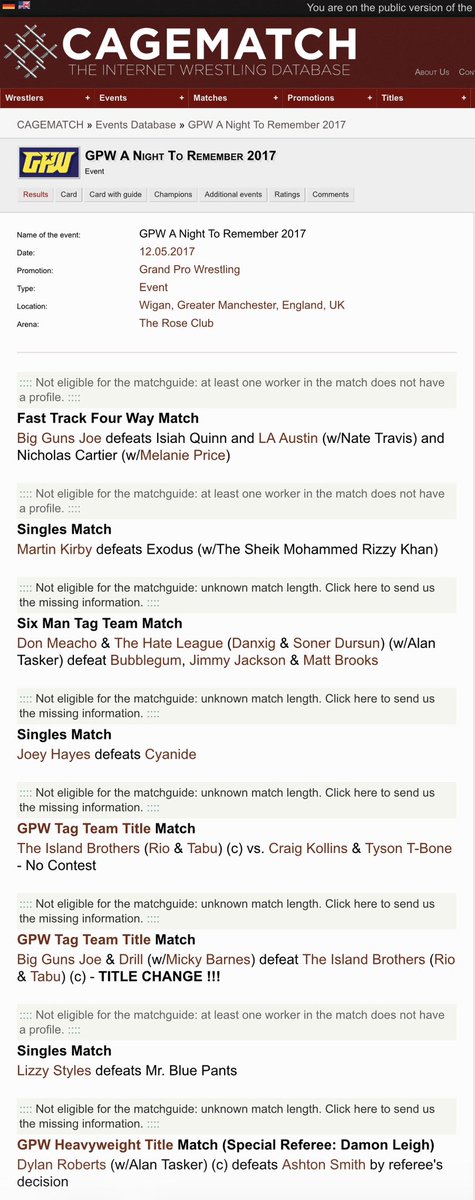 Grand Pro Wrestling tweet media