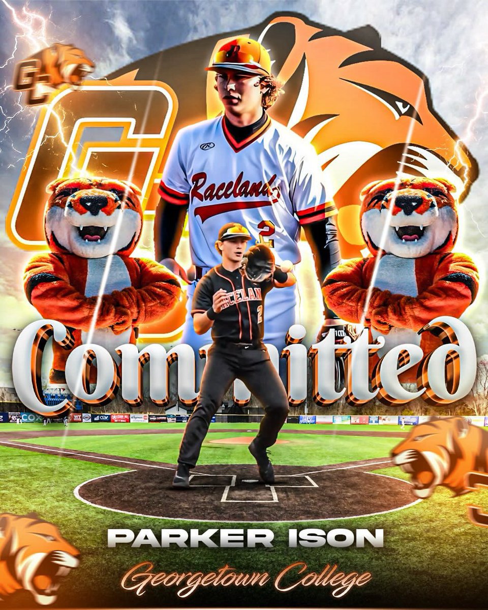 parker_ison's tweet photo. Committed!! 🐅
Extremely happy to announce my commitment to play baseball at Georgetown! I want to thank my family and all my coaches for always pushing me to be better, especially my Dad and Papaw Kenny.
Go Tigers! https://t.co/O2ecTuxcng