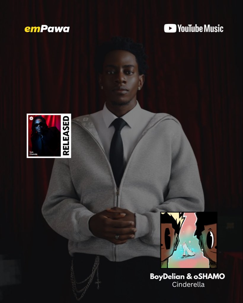 emPawaAfrica's tweet photo. Cinderella by @Boydeliann and @official_oSHAMO is available on top playlists across streaming platforms. 

Tag your Cinderella 🥰 https://t.co/7mKkgfdYMT