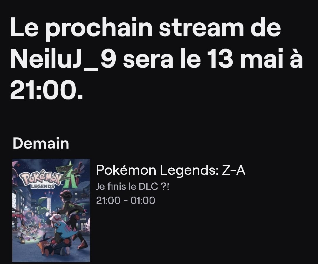 NeiluJ_9's tweet photo. Planning de stream de la semaine ! https://t.co/e51kBGRSvH
