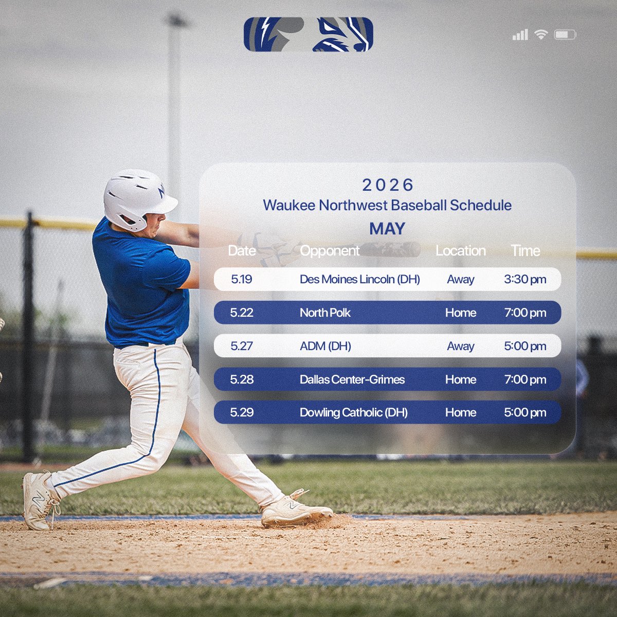 Waukee Northwest Baseball tweet media