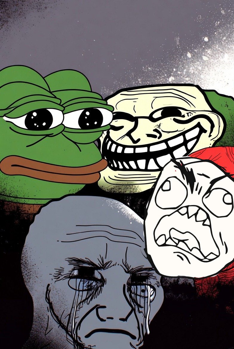 Casonfoy's tweet photo. Remember, multi-billion memes are built in bear markets.

Raw 4chan DNA. No extra lore. No need for purchased tools.

$PEPE , $WOJAK , $TROLL , and $RAGEGUY are the ones.

The pattern is repeating: OG anonymous faces with maximum virality win in the dark times. 

Bear market is cooking the next multi-billion runner. You are getting fed.