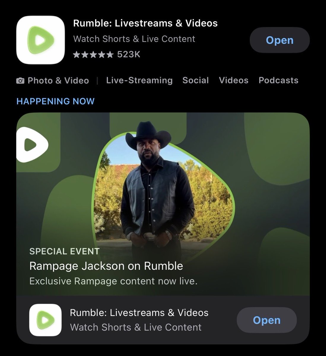 Rampage Jackson tweet media