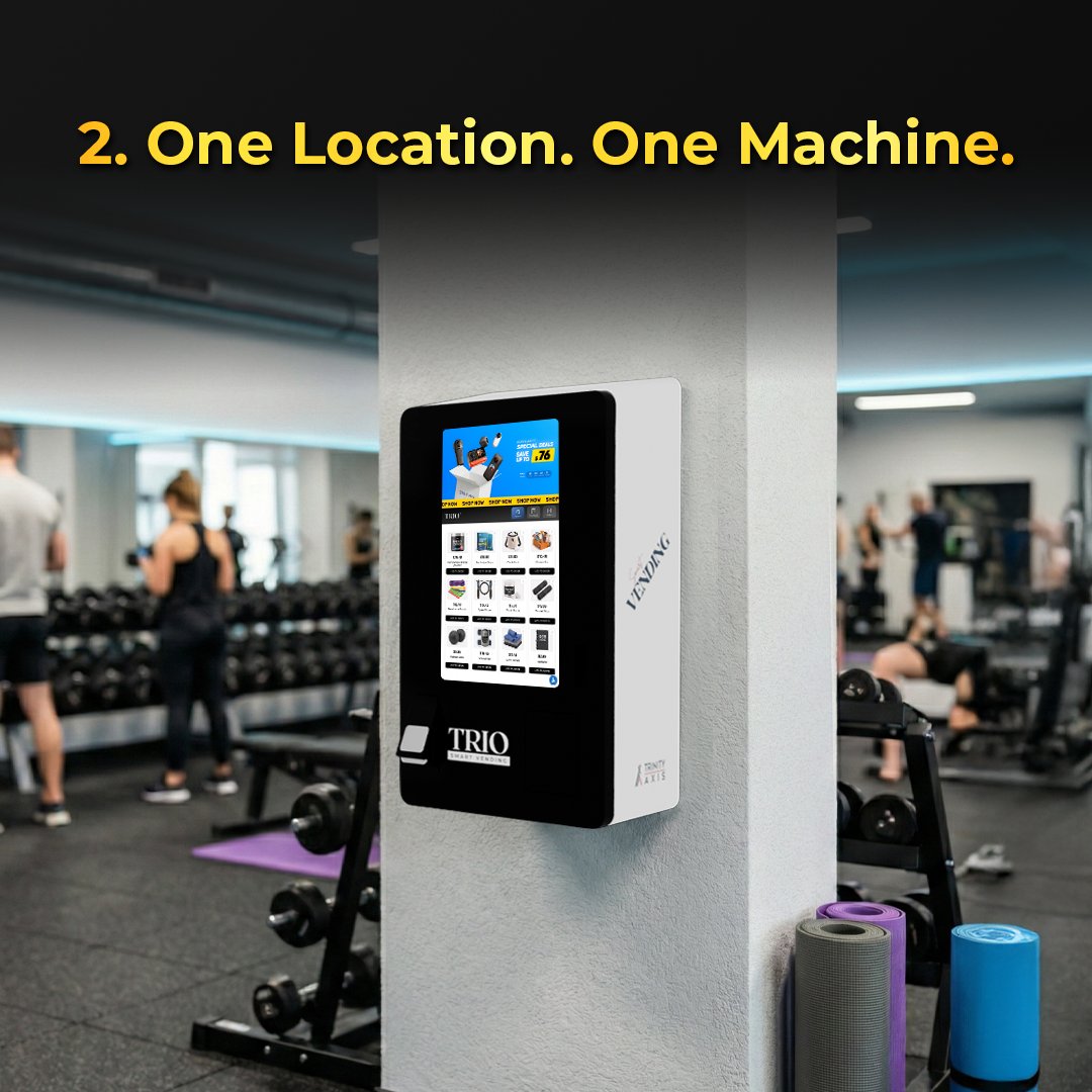 trinityaxisinc's tweet photo. Every vending success story starts the same way:

Not with a warehouse full of machines — but with one smart first step. ⭐

For new entrepreneurs, the biggest challenge isn’t opportunity.
It’s choosing the right first machine.
That’s where TRIO Compact comes in 👇 https://t.co/GnC9h1RKtT