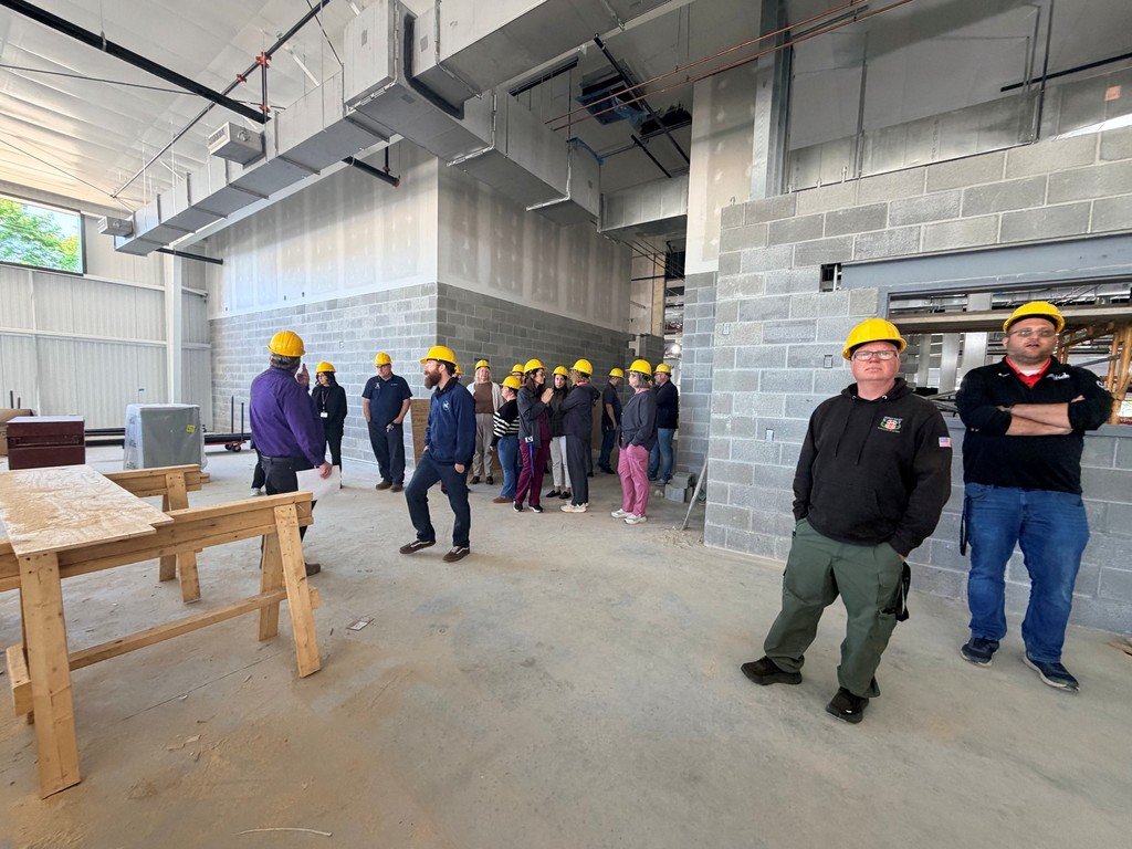 CPACTC's tweet photo. A "Field Trip" today for our Teaching Staff as part of their "Lunch &amp; Learn" session. They put on their hardhats for this one, literally! A trip to our active construction/renovation sites! #opportunitiesunlimited #lunchandlearn #teacherfieldtrip https://t.co/Zdy4TbpyoU