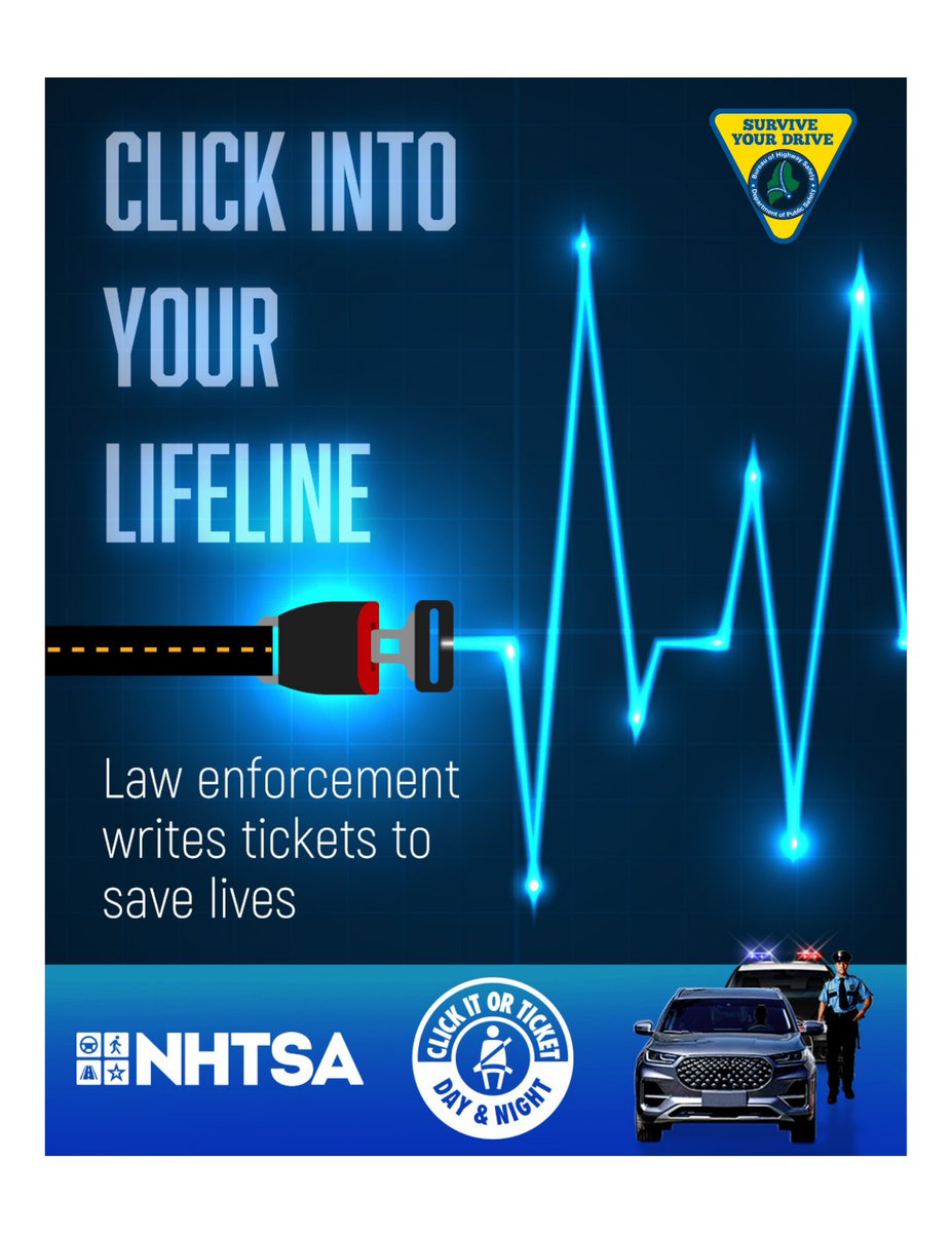WestbrookPDME's tweet photo. WPD is participating in NHTSA’s Click It or Ticket Campaign, in partnership with the Maine Bureau of Highway Safety. In 2026 there have been 23 motor vehicle occupant fatalities; 13 (57%) were unbelted. Click It or Ticket is not just a slogan; it is a life-saving reminder https://t.co/4YYw4sIV0c