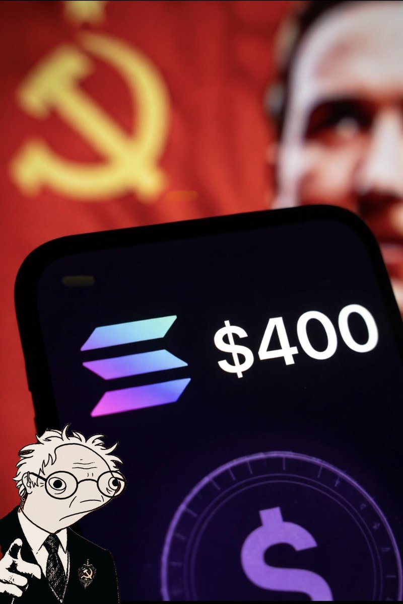 athensf1rst's tweet photo. My two theses, that go hand in hand. 

$SOL to $400. $BURNIE to $400M.

Starting with #Solana. 

People keep sleeping on what is being built here and it genuinely baffles me. Firedancer hit mainnet and demonstrated over 1 million TPS in testing. Not theoretical. Tested. 

Alpenglow cuts block finality to 150 milliseconds, passed a validator vote with 98% support. 

In December Solana survived a 6 terabit per second DDoS attack with zero downtime. 

That is not the Solana of 2022!

DEX volume hit record highs exceeding $208 billion in peak months. Stablecoin supply crossed $17 billion. Monthly stablecoin transaction volume exploded past $650 billion in February 2026, real payments are now a core driver. Fidelity is using Solana. R3 picked it for tokenization. 

Spot and staking ETFs exist. Jupiter launched JupUSD, graduated its lending protocol, and is competing with CEXs on perps. 

Phoenix Perpetuals from Ellipsis Labs is a hybrid AMM + crankless orderbook with CEX-level execution and ultra-low slippage. 

When Alpenglow goes live, on-chain order books become a genuine threat to CEXs. Solana perps already did $451 billion in annual volume in 2025.

The Seeker phone, gaming, xStocks bridging into TradFi. Over 11,000 active developers. 

$400 is not a moonshot. It is a fair valuation for the second most important financial infrastructure in crypto running at web2 speed.

Now. $BURNIE. Yes, @Toly is shilling it daily. Yes it launched on https://t.co/fFTVRH8w3Z. Yes it is a meme. But Burnie Senders is a satirical Soviet sleeper agent exposing every failure of collectivism in broken English. That is a precise ideological statement, a parody of the exact worldview crypto was built to oppose. 

Central control. Debasement. Redistribution through inflation. Every time you hold $BURNIE you are holding a position. Sound money, open networks, individual sovereignty. 

The co-founder of Solana championing this token every single day is not noise. Toly is signalling what $BURNIE represents culturally. 400M is the target. Achievable for a coin at the intersection of Solana’s cultural moment, Toly’s conviction, and a meme with real ideological weight.

Two assets. One ecosystem. One thesis. Decentralisation wins. $SOL $BURNIE