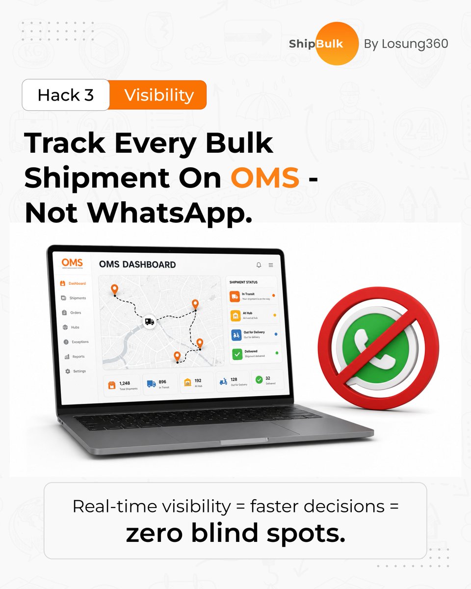 Losung360's tweet photo. Your bulk shipments are either making you money or costing you more than you think. 📦

5 hacks your ops team needs to know.
Swipe before your next booking.

Sign up today and start shipping smart!
.
.

#ShipBulk #BulkShipping #D2C #QuickCommerce #operationspartner #Losung360 https://t.co/BQ6F11mOEC