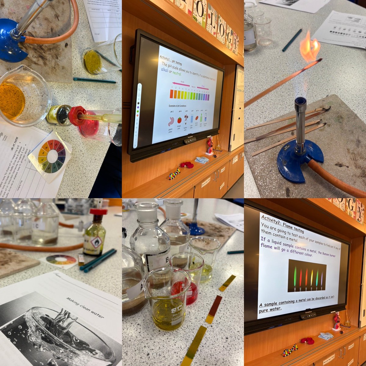 Science_DA's tweet photo. A snapshot of some of our P7 Transition activities taking place in Science today 🔥🧪💦🥼👩‍🔬🧑‍🔬 Well done to those pupils visiting us today! More sessions to follow next week @DouglasAcad @DouglasAcadSTEM https://t.co/740hxKtxKX