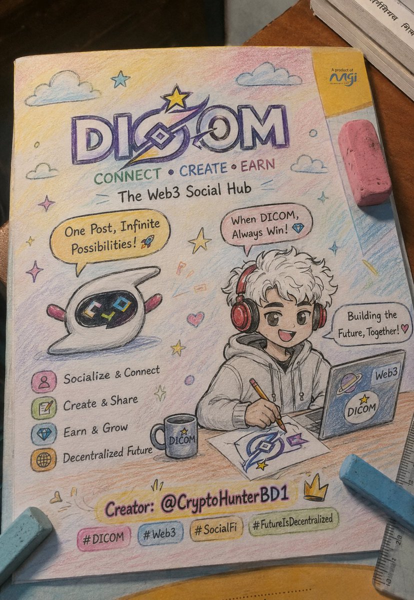 CryptoHunterBD1's tweet photo. 🎨Just turned imagination into art for the future of Web3
Every line in this artwork:
🧠Creativity
🤝Connection
💎Opportunity
🌐Decentralized Future
Building something unique with the amazing vibe of @Dicom_app💜
“Create. Connect. Earn.”
#DICOM #Web3 #CryptoArt #DigitalCreators https://t.co/0JbDh4FTQ2