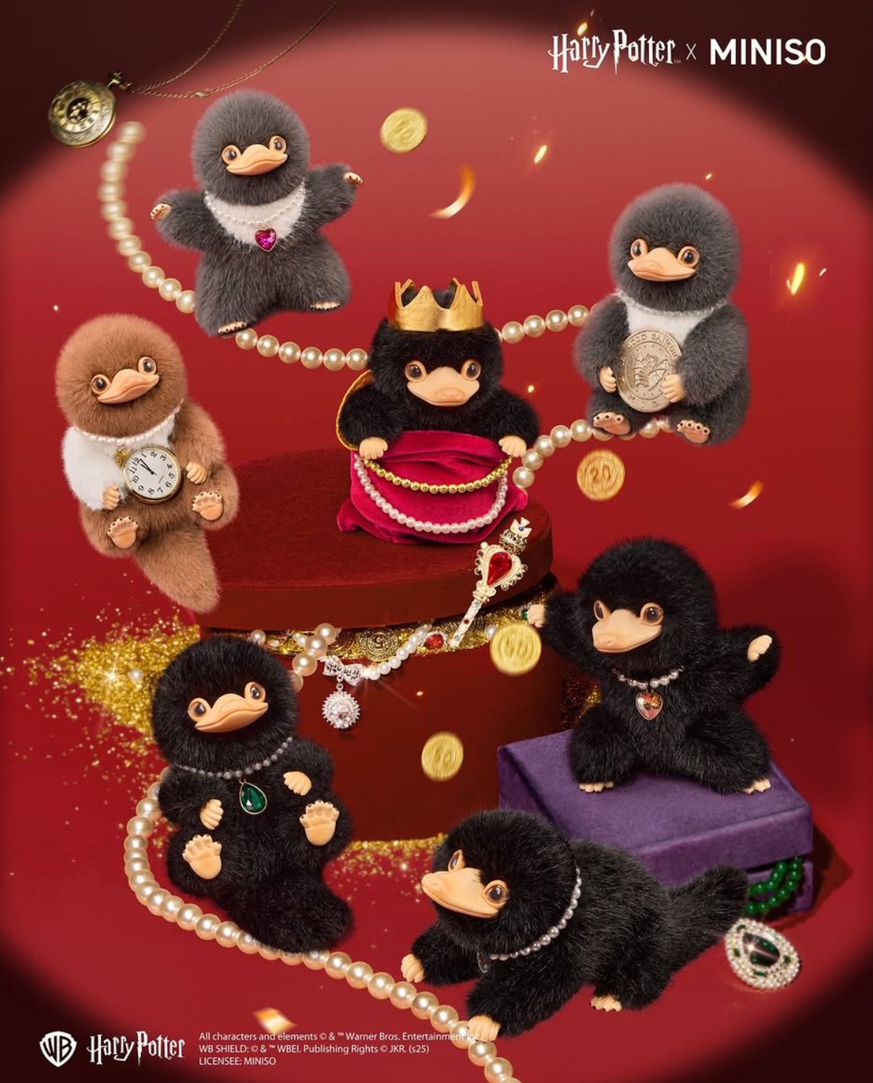 akiglobal_new's tweet photo. 🧳Fantastic Beasts × MINISO
海外限定公式ライセンス

💎ニフラー「THE JEWELRY MUSEUM」
光り輝くお宝に囲まれたニフラーたちが、最高にキュートなふわふわぬいぐるみになって降臨✨

✅全7種(うちシークレット1)
✅1BOX（6個入り）は被りなし！
✅送料無料

🛒購入はこちら
https://t.co/pHSfBhf5KF https://t.co/F9ztbUr56G