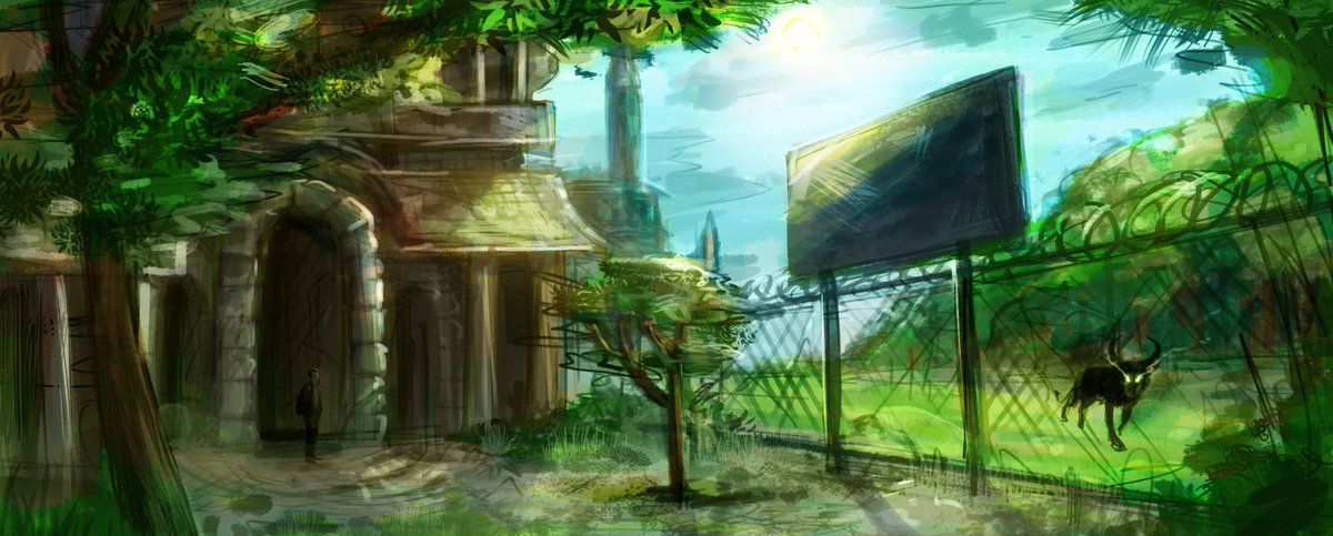 Inkoni72's tweet photo. Here is a weird thing I literally dreamt about that I later turned into a full-on story. This was just my first visualization of it, and it was not meant to be polished. Basically, bad concept art. https://t.co/pCAqDKMQYB