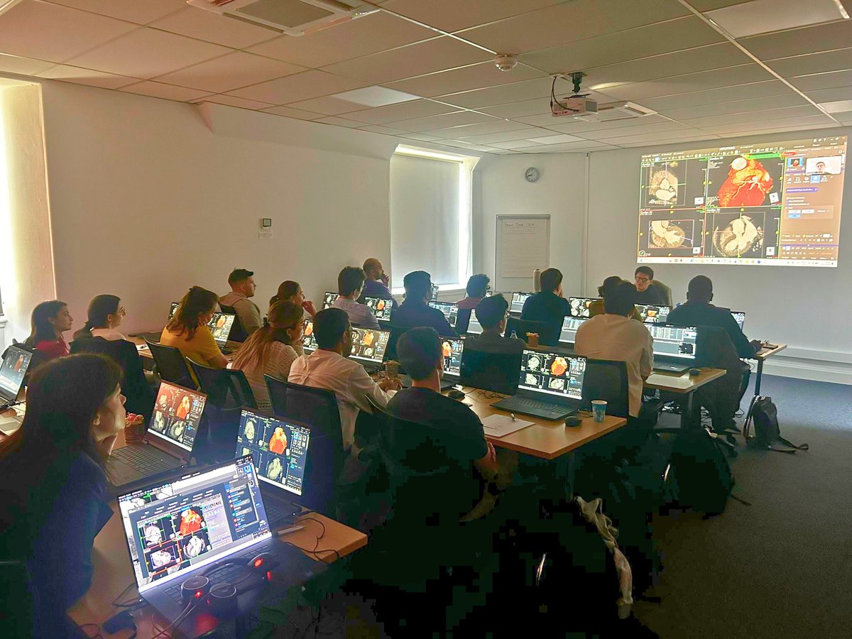 TeraRecon's tweet photo. We are proud to support the Edinburgh Level I &amp; II Cardiac CT Course this week and to see so many clinicians and imaging specialists coming together to advance hands-on cardiac CT education.

Thank you to everyone attending! https://t.co/4hgivJgXXc