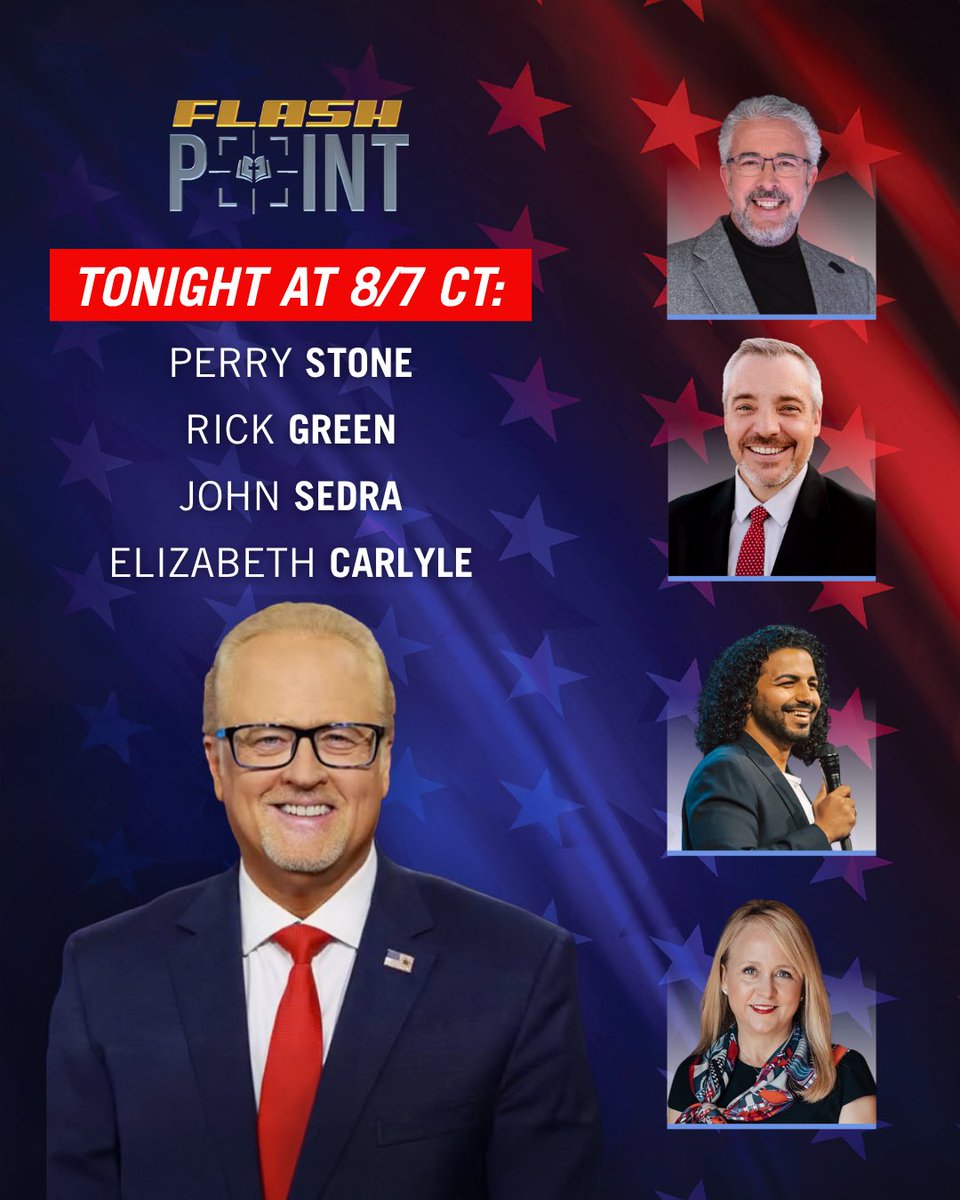 flashpointarmy's tweet photo. Join @genebailey and his guests TONIGHT: @perrystonevoe, @RickGreenTX, @johnsedra95 and Elizabeth Carlyle, author of Americans Who Pray! 

Tonight, we are talking about: DHS, Iran, aliens, islam, elections, praying for America and all the latest news! 

Watch LIVE on the Flashpoint @YouTube, Rumble, @facebook pages & on @TheRokuChannel on the FlashPoint Television Network at 8pm ET/7pm CT! You also watch at https://t.co/K4eNfN5ezJ! 

For ALL things FlashPoint, visit https://t.co/1cUxjjxGX4!

#tuesday #aliens #truth #pray #elections