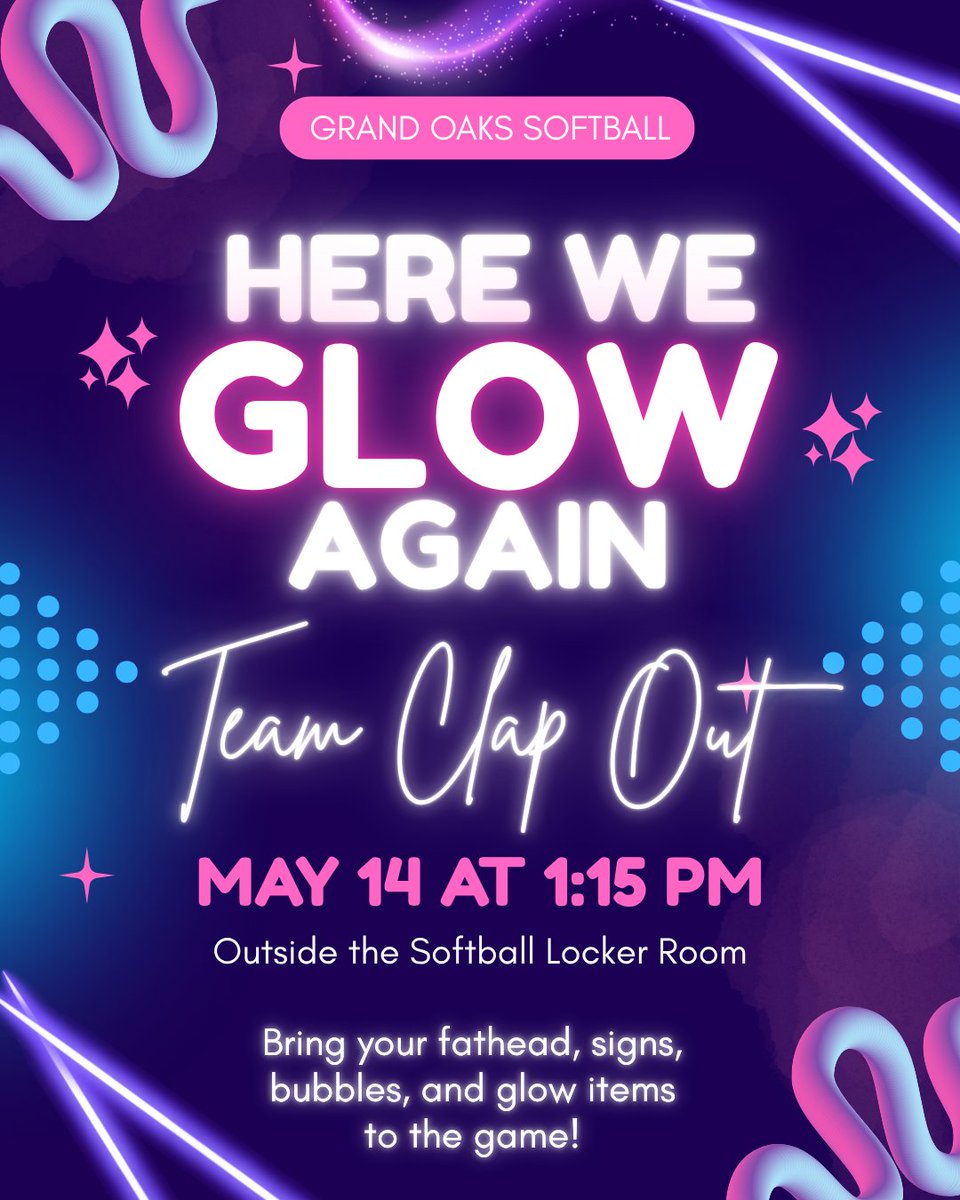 gogrizzsoftball's tweet photo. 🟢HERE WE GLOW AGAIN! 🟢

Family, friends, and fans — it’s time to LIGHT IT UP and show our Grizzly pride! 

Join us as we CLAP OUT OUR GRIZZLIES on their way to College Station for ROUND 4! 🐻🥎 👏👏👏
#HereWeGlowAgain #ClapOutTheGrizzlies #Round4Ready https://t.co/qTa46KggM1