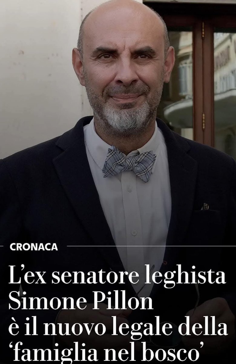 Questa è una bellissima notizia.

Dopo che i legali della famiglia #Trevallion hanno rinunciato al mandato (chissà sotto quali pressioni...), adesso il loro legale è Simone Pillon. 👏🏻👏🏻👏🏻

#Famigliadelbosco
#Famiglianelbosco