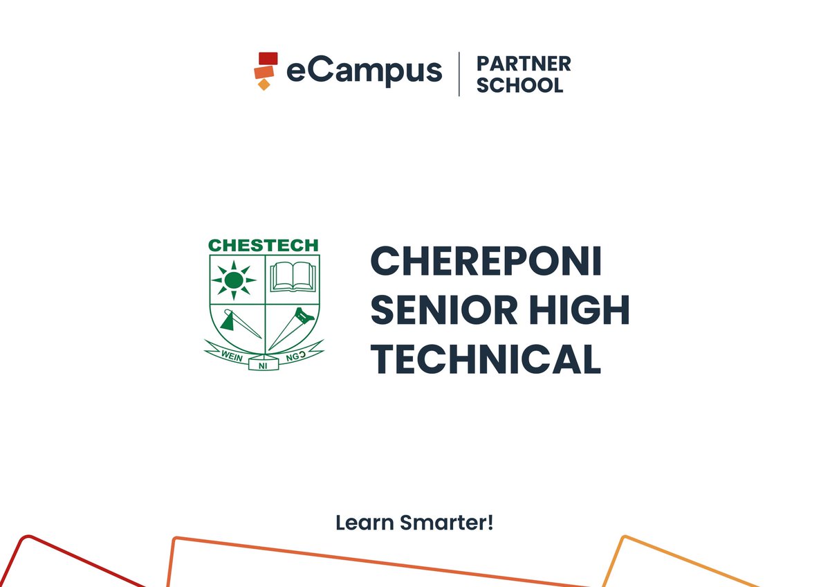 eCampusLLC's tweet photo. Digital learning is making an impact, and Chereponi Senior High Technical School is part of the journey with the eCampus for Schools Project. https://t.co/9AlCfvStZo