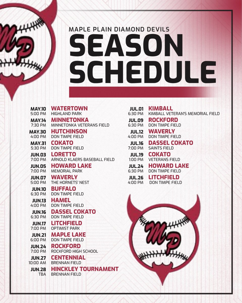 Maple Plain Diamond Devils tweet media