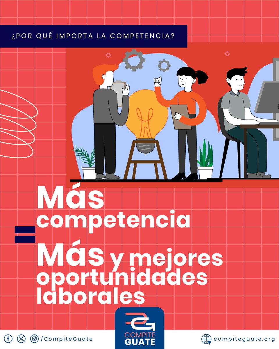 CompiteGuate's tweet photo. 💼Más competencia = más y mejores oportunidades laborales.

🤔¿Qué sucede cuando existe competencia en un sector económico?

🔎 ¡Averígualo en este post! https://t.co/1OMwiUlqd6