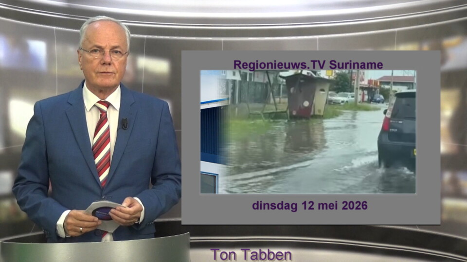 RegionieuwsT's tweet photo. Regionieuws TV Suriname 12 mei 2026 ►Crisisteam wateroverlast ► Sitaram vrijgelaten ► Nieuwe top TAS -  https://t.co/iwdBedeYGA https://t.co/cG5RTqxNtk