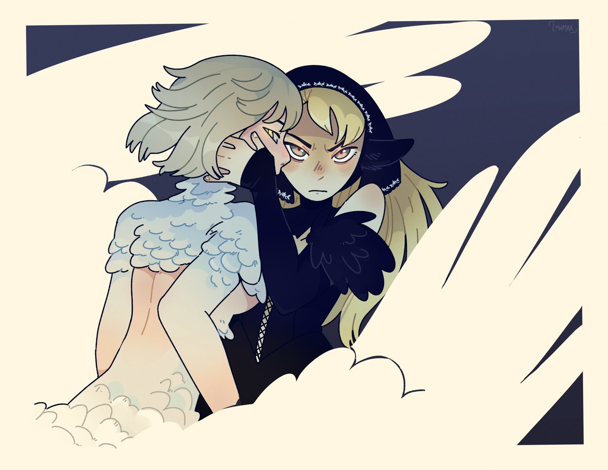 _lowmax's tweet photo. must protect the big chicken gf 
#dunmeshi https://t.co/eFH9Klo0xa