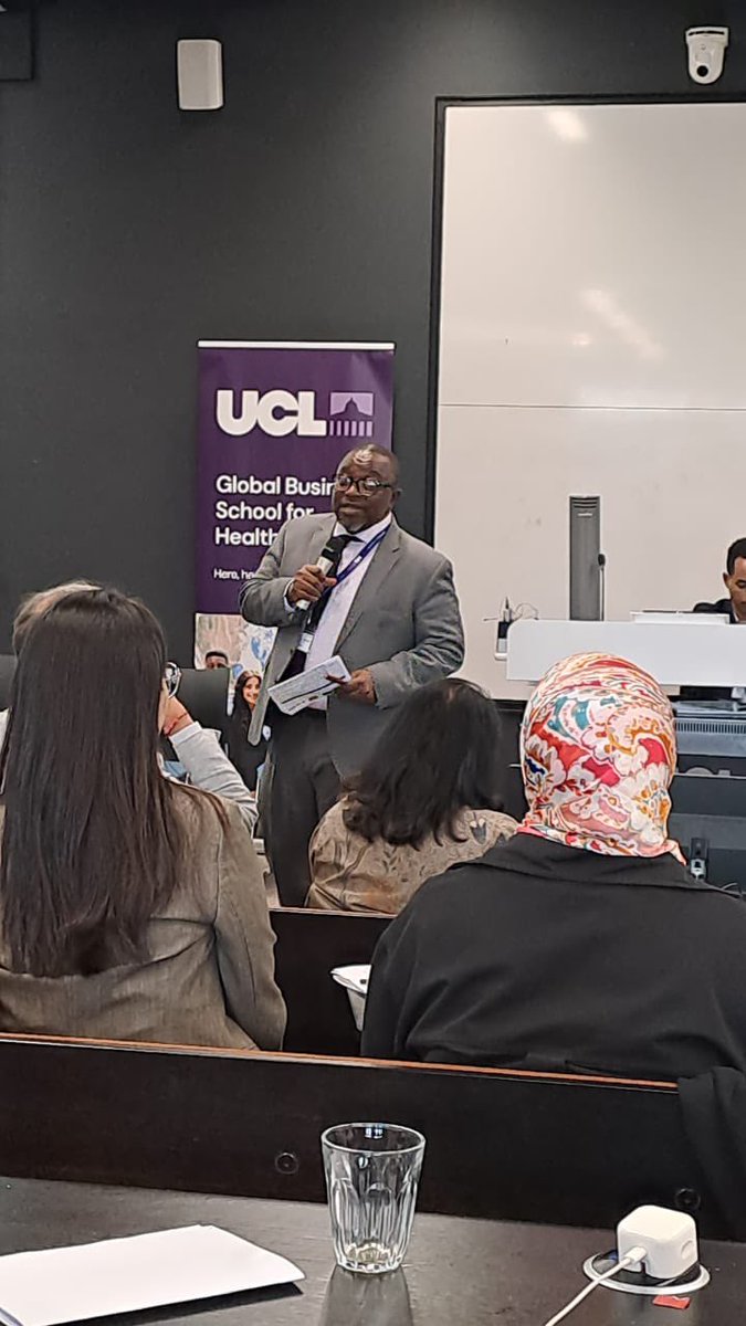 dgiconsult's tweet photo. Our CEO,Dr @GafarAlawode, is currently live at University College London @ucl as a guest speaker, delivering a presentation on public-private financing models for #PHC, drawing lessons from the @pshan_alliance Adopt-a-Health Facility Initiative.

#UHC #HealthFinancing #PHC https://t.co/IA5n7SlSVt