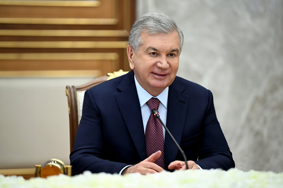 Shavkat Mirziyoyev's Press-service tweet media