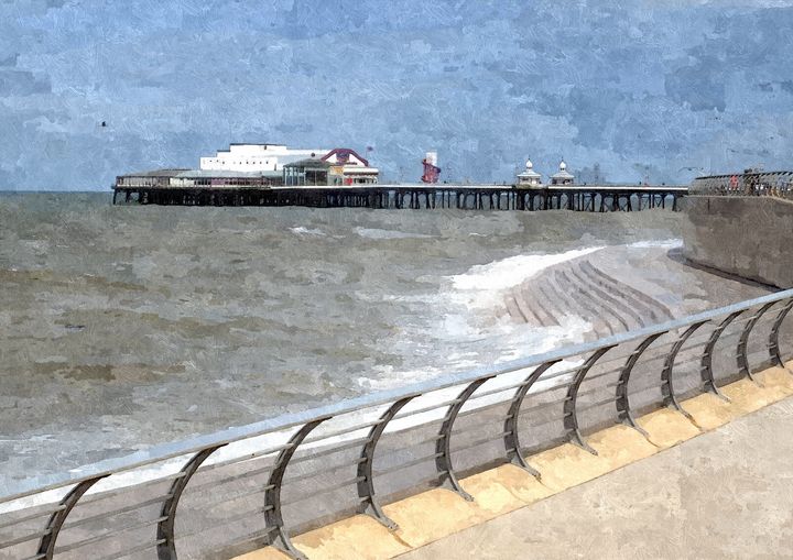 FuzzyFinker's tweet photo. Art of the Day! "The Pier". Buy at: https://t.co/3pU1owr3Dh https://t.co/aQp0PiIsgg