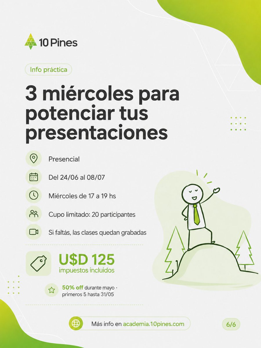 10pines's tweet photo. La mayoría nunca recibió formación para presentar bien su trabajo. El resultado: ideas que no se escuchan, reuniones largas, proyectos frenados.

Storytelling Superpowers para Conversaciones Persuasivas 🇦🇷 📅 24 jun | USD 125 (50% off en mayo)

Info en: https://t.co/32Wjfku8PA https://t.co/erayCcUwEM