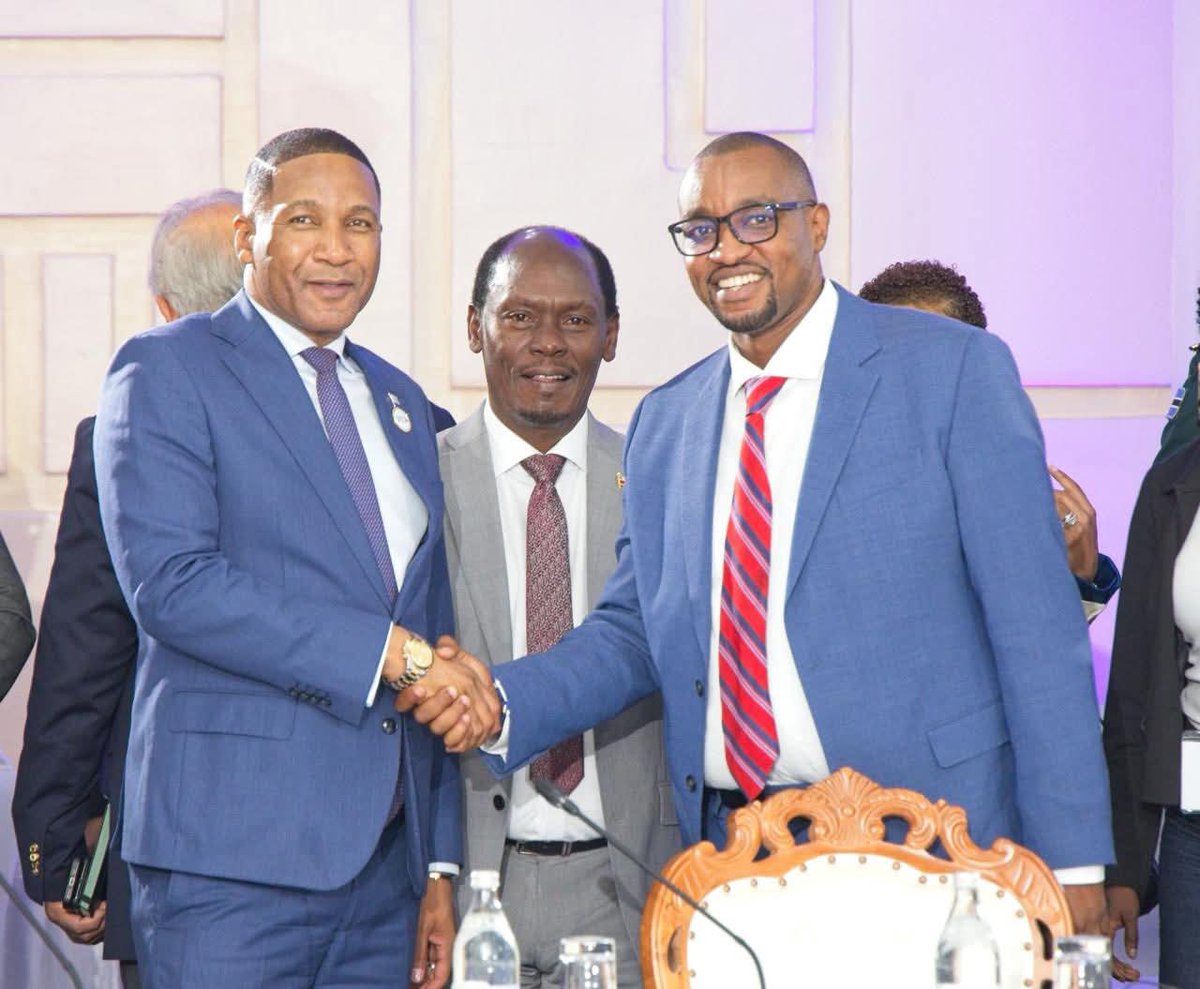 MoICTKenya's tweet photo. Artificial Intelligence (AI) has the potential to contribute up to five percent to the economic growth of countries when supported by the right policies, regulatory frameworks and strategic investments. 

This evening, the Cabinet Secretary, Ministry of Information, Communication and the Digital Economy, H.E Hon. William Kabogo, EGH, participated in a high-level roundtable discussion on Artificial Intelligence (AI) and Digital Technologies chaired by H.E. Duma Boko, President of the Republic of Botswana as part of the ongoing Africa Forward Summit.

The session brought together African leaders, ministers, industry experts and senior government officials to deliberate on how the continent can harness AI and emerging technologies to accelerate economic transformation, innovation and inclusive growth.

The roundtable highlighted the importance of establishing strong AI governance mechanisms to ensure data privacy, data protection and responsible use of emerging technologies, while also fostering trusted partnerships between governments and the private sector.

There was a shared consensus that Africa must act with urgency and strengthen collaboration with international partners, innovators and the private sector in order to fully unlock the opportunities presented by AI.

Leaders underscored the need for African governments to work together in shaping ethical AI standards, promoting inclusive language technologies and developing practical solutions that address the everyday challenges facing communities across the continent.